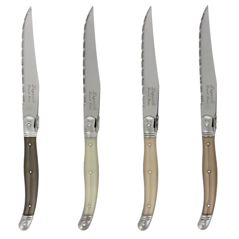Laguiole Neutral Tones Steak Knives - Set of 4