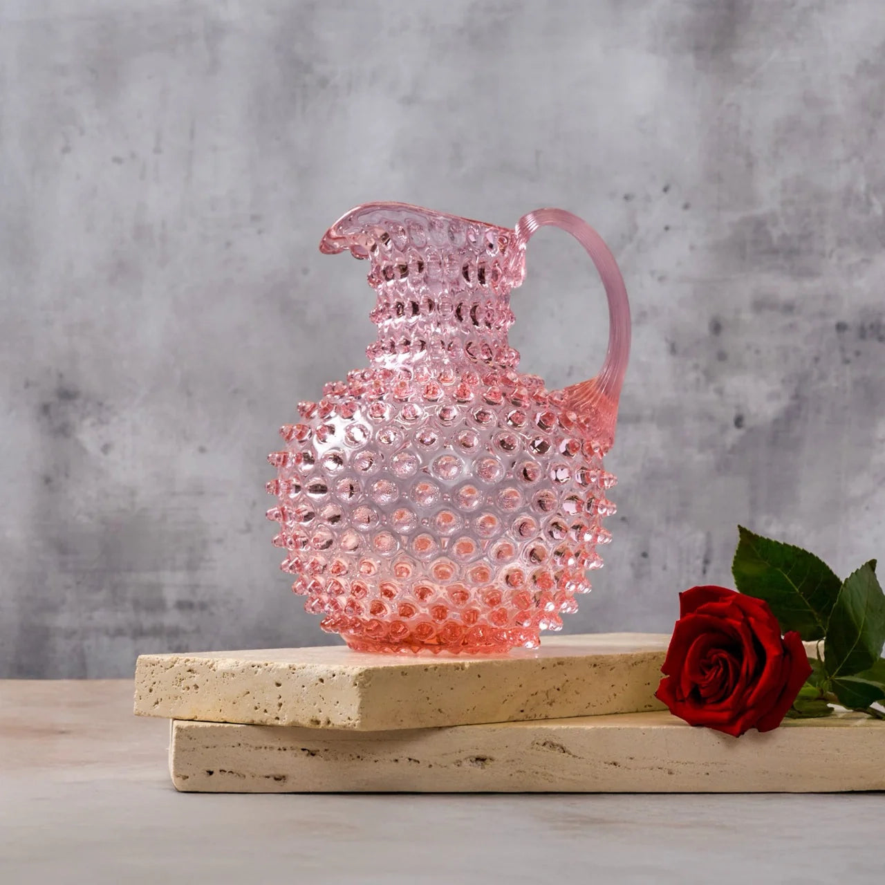 Hobnail Glass Pitcher