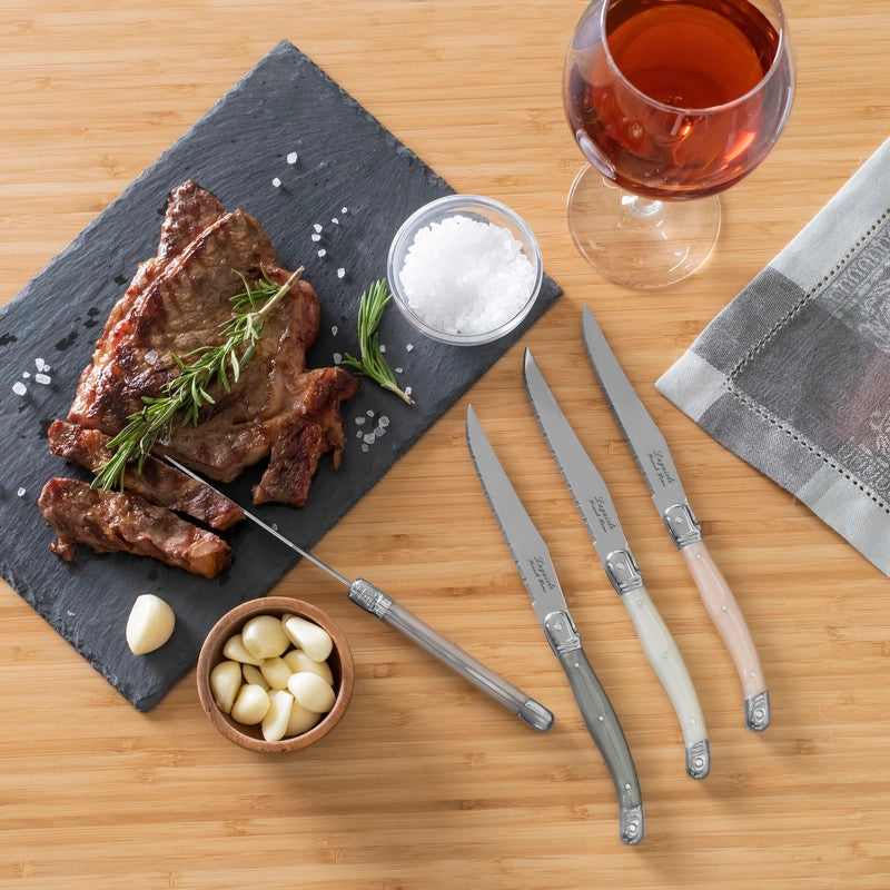 Laguiole Neutral Tones Steak Knives - Set of 4