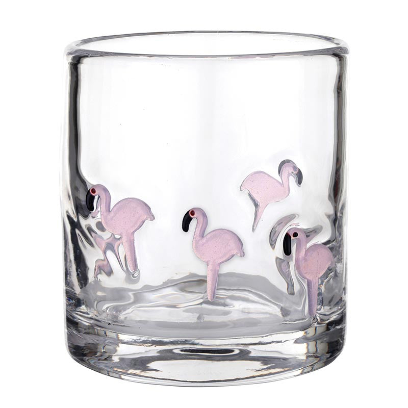 Icon Flamingo Double Old Fashioned Glass