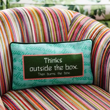 Aquarius Needlepoint Pillow