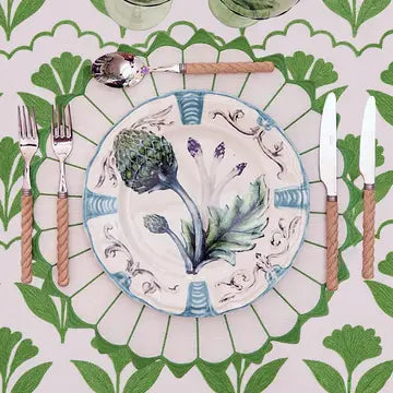 Charlotte Green Embroidered Scalloped Napkin (Set of 4)