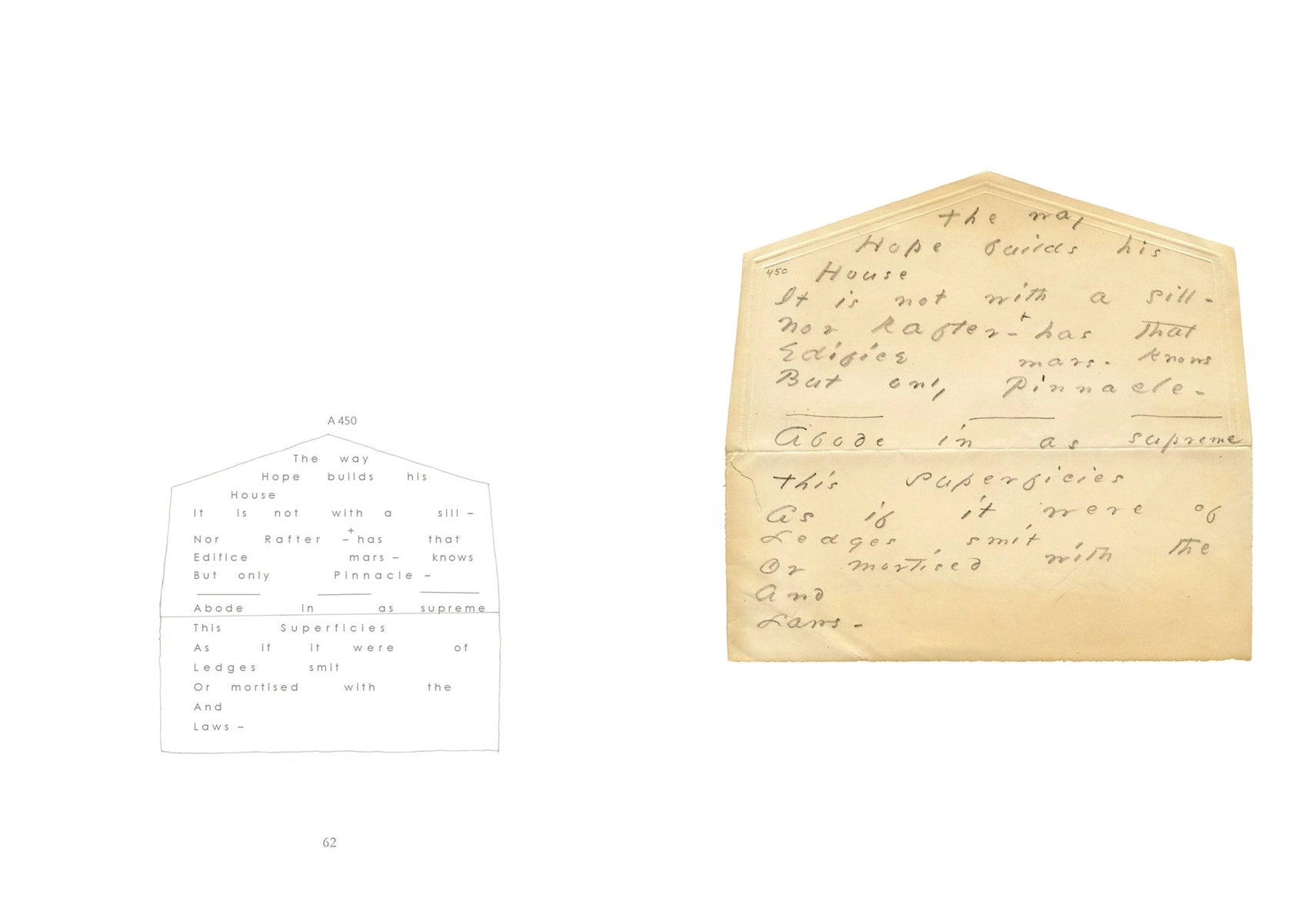 Emily Dickinson Envelope Poems – Rare Handwritten Poetry Collection