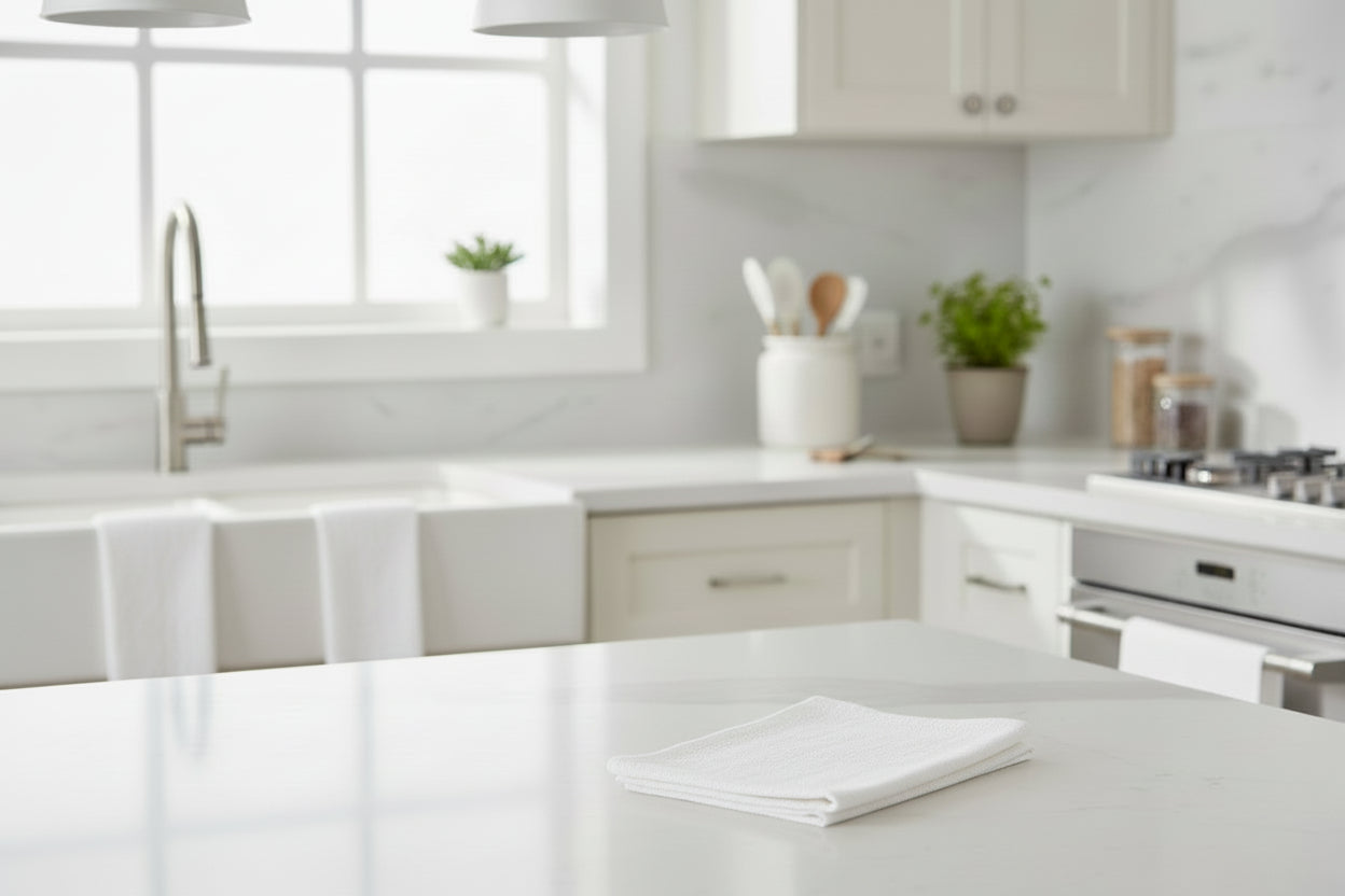 White paper with a subtle grid pattern on a white background