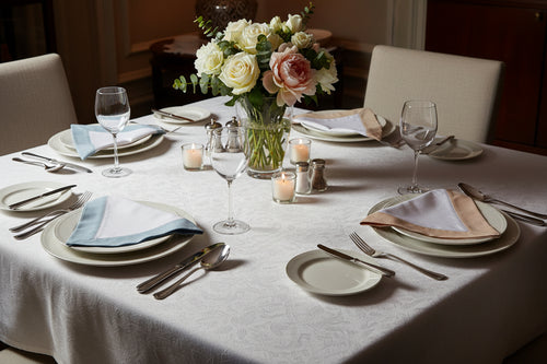 Set of folded cloths in various colors on a black background