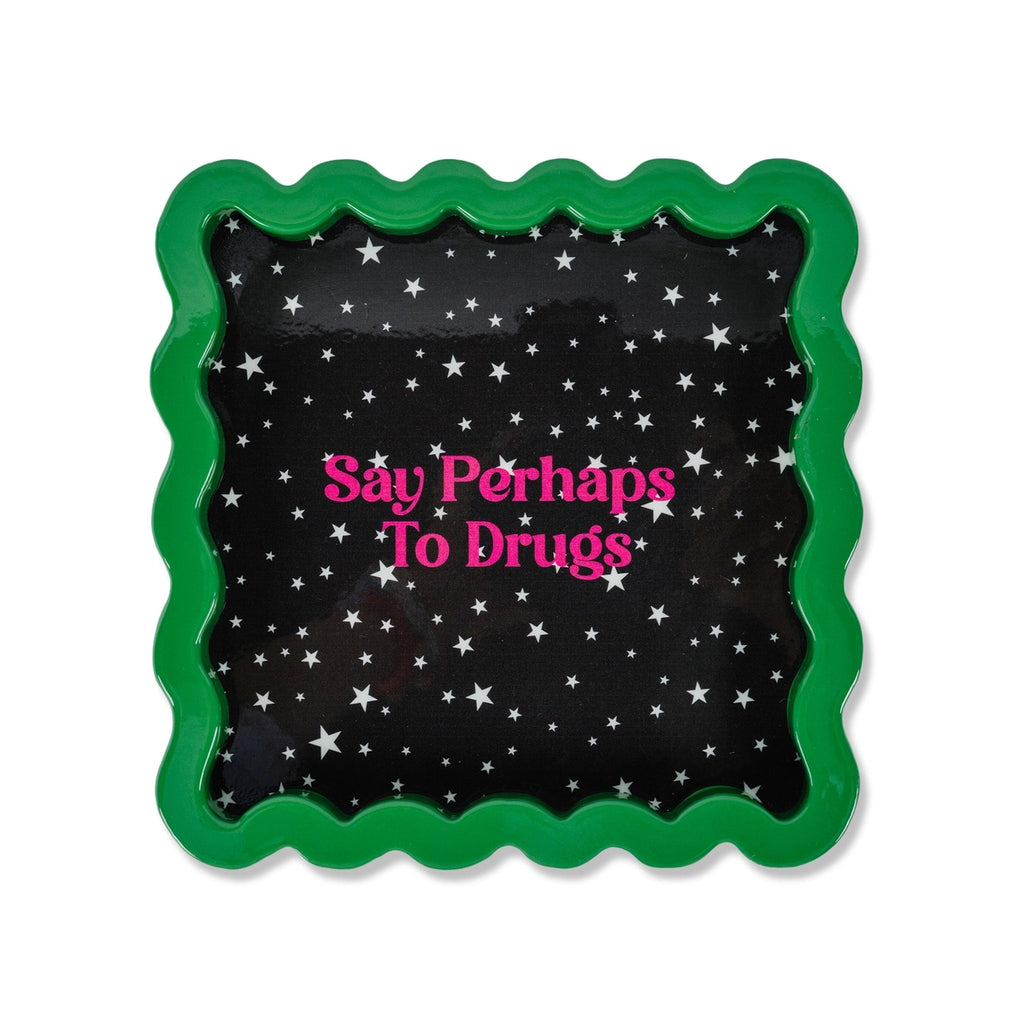 Perhaps To Drugs Lacquer Tray