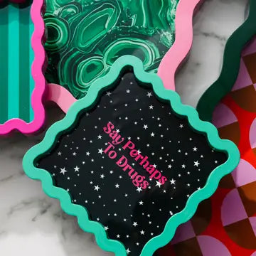 Perhaps To Drugs Lacquer Tray