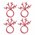 Red Coral Napkin Ring (Set of 4)