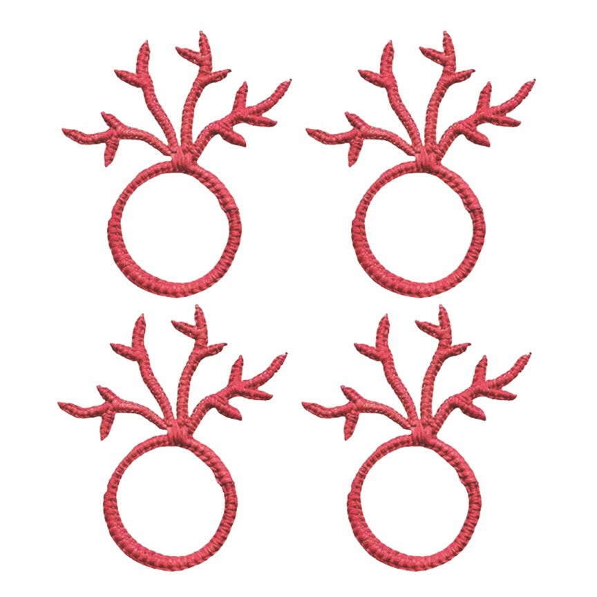 Red Coral Napkin Ring (Set of 4)