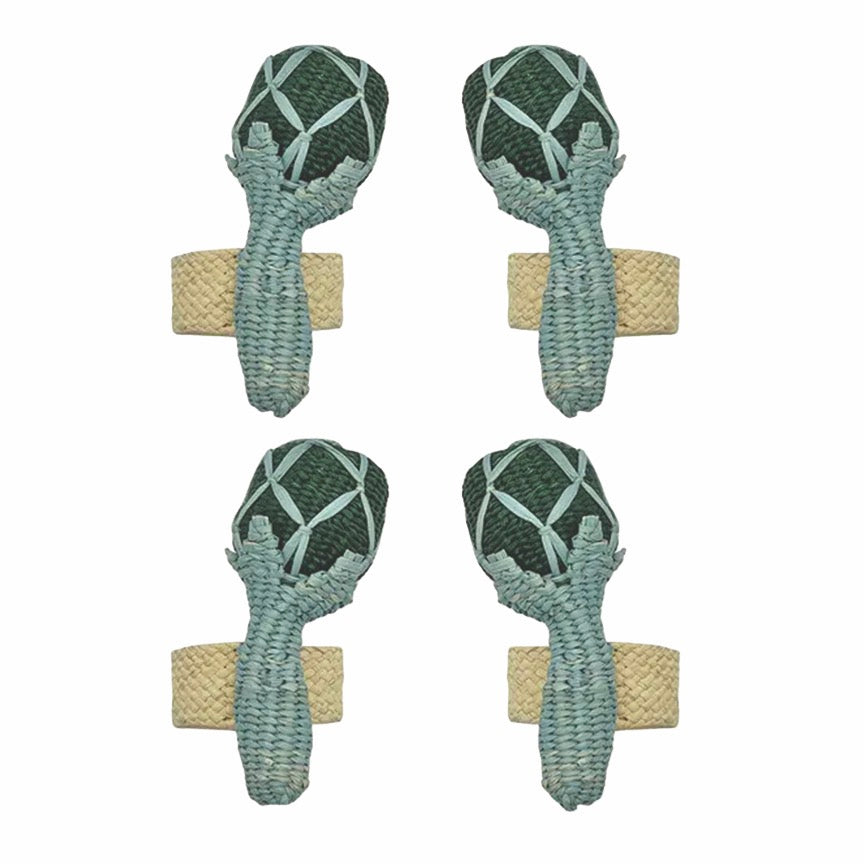 Artichoke Iraca Palm Napkin Ring (Set of 4)
