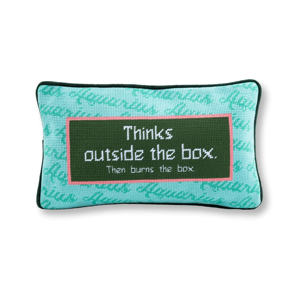Aquarius Needlepoint Pillow
