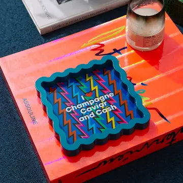 Champagne Caviar Lacquer Tray