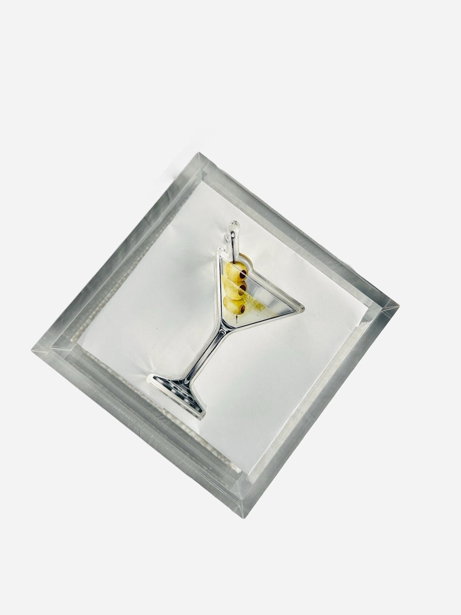 Martini Acrylic Napkin Weight