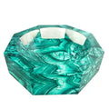 Malachite Octagonal Lucite Bowl