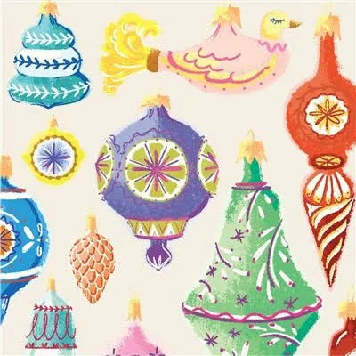 Ornaments Paper Cocktail Napkins