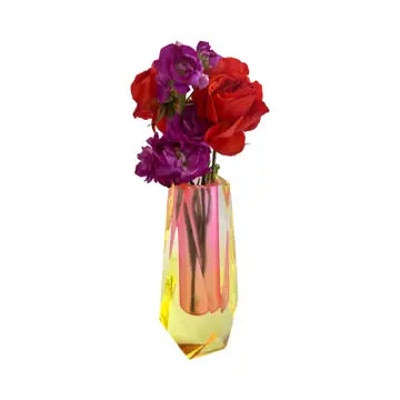 Pink & Yellow Acrylic Bud Vase